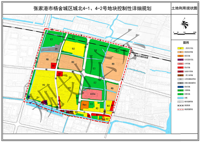張家港市楊舍城區城北4-1、4-2號地塊 控制性詳細規劃